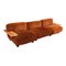 Mid-Century Brown Velvet Pianura Living Room Set by Mario Bellini for Cassina, 1970s, Set of 5 11
