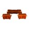 Braunes Mid-Century Pianura Wohnzimmer Set aus Samt von Mario Bellini für Cassina, 1970er, 5er Set 1