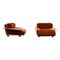 Mid-Century Brown Velvet Pianura Living Room Set by Mario Bellini for Cassina, 1970s, Set of 5 15
