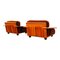 Mid-Century Brown Velvet Pianura Living Room Set by Mario Bellini for Cassina, 1970s, Set of 5 20