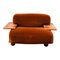 Mid-Century Brown Velvet Pianura Living Room Set by Mario Bellini for Cassina, 1970s, Set of 5 22