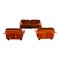 Braunes Mid-Century Pianura Wohnzimmer Set aus Samt von Mario Bellini für Cassina, 1970er, 5er Set 7