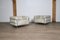 Butaca LC3 de cuero crema de Le Corbusier para Cassina, Italia, años 80, Imagen 3
