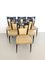 Beige Skai Dining Chairs attributed to Melchiorre Bega, Italy, 1950s, Set of 6, Image 3