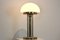 Lampada da tavolo in ottone e vetro opalino, Immagine 7