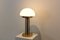 Lampada da tavolo in ottone e vetro opalino, Immagine 8