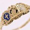 French Enameled 18 Karat Yellow Gold Faith Ring 10