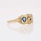 French Enameled 18 Karat Yellow Gold Faith Ring 11