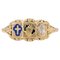 French Enameled 18 Karat Yellow Gold Faith Ring 1