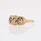 French Enameled 18 Karat Yellow Gold Faith Ring 9