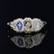 French Enameled 18 Karat Yellow Gold Faith Ring 5