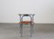 Set da pranzo Locus Solus in acciaio e pelle di Gae Aulenti per Poltronova, anni '70, set di 5, Immagine 11
