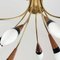Mid-Century Teak & Messing Nikoll Lustre zugeschrieben Rupert Nikoll für Rupert Nikoll 7