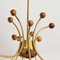 Mid-Century Teak & Messing Nikoll Lustre zugeschrieben Rupert Nikoll für Rupert Nikoll 5