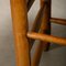 Spanish Brutalist Rustic Dining Chairs in Oak and Rush, Set of 4, Image 21