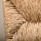 Spanish Brutalist Rustic Dining Chairs in Oak and Rush, Set of 4, Image 11