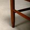 Set of Rustic Armchair and Stool in Stained Oak and Rush, 1950s 15