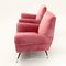 Italian Pink Velvet Armchairs, 1950s, Set of 2 7