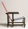 Sedia rossa e blu di Gerrit Thomas Rietveld per Cassina, 1978, Immagine 2