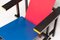 Red and Blue Chair by Gerrit Thomas Rietveld for Cassina, 1978, Image 4