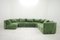 Divano modulare vintage verde di Rolf Benz, Immagine 2