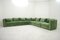 Divano modulare vintage verde di Rolf Benz, Immagine 10