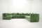 Divano modulare vintage verde di Rolf Benz, Immagine 3