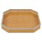 Mid-Century Serviertablett aus Acrylglas Wicker & Chrom von Christian Dior, Italien, 1970er 1