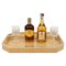 Plateau de Service Mid-Century en Osier Acrylique et Chrome par Christian Dior, Italie, 1970s 1