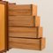 Mueble de pared de pie italiano con 5 bahías de A. Merlo, años 60, Imagen 15