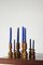 Scandinavian Wooden Candleholders, Set of 7 2