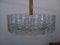 Chandelier with 32 Glass Tubes from Doria Leuchten, Germany, 1960s, Image 1
