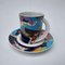 Taza y platillo Espresso Collection No 4 de Brigitte Doege para Rosenthal Studio-Linie, años 90. Juego de 2, Imagen 6