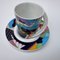 Taza y platillo Espresso Collection No 4 de Brigitte Doege para Rosenthal Studio-Linie, años 90. Juego de 2, Imagen 5