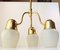 Mid-Century Opaline Glass & Brass Ceiling Light from Asea, 1950s, Image 4