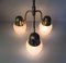 Mid-Century Opaline Glass & Brass Ceiling Light from Asea, 1950s, Image 5