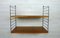 Teak Wall Shelving System by Nisse Strinning for String, 1950s 1