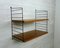 Teak Wall Shelving System by Nisse Strinning for String, 1950s 3
