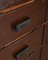 Italienische Vintage Aktenkiste aus Holz im Industriestil 16