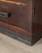 Italienische Vintage Aktenkiste aus Holz im Industriestil 14