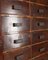 Italienische Vintage Aktenkiste aus Holz im Industriestil 6