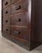 Italienische Vintage Aktenkiste aus Holz im Industriestil 13