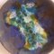 Space Age Blue Ceramic Wall Plate from Ruscha, 1970s 3
