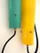 Lampade a sospensione in vetro di Murano verde e giallo di Vistosi, Italia, anni '70, set di 2, Immagine 8