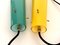 Lampade a sospensione in vetro di Murano verde e giallo di Vistosi, Italia, anni '70, set di 2, Immagine 3