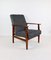 Schwarzer Vintage Clubsessel, 1970er 1