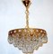 Brass Crystal 24 Carat Gold Plated Chandelier from Sölken Leuchten, 1970s 3