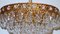 Brass Crystal 24 Carat Gold Plated Chandelier from Sölken Leuchten, 1970s 6