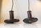 Danish Modernist Pendant Lamps Optima by Hans Due for Fog & Mørup, Set of 2 2