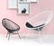 Black Acapulco Chair with Petroleum Cushion by OK Design, Image 3